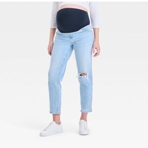 Isabel Maternity by Ingrid & Isabel Light Wash Cropped Jeans